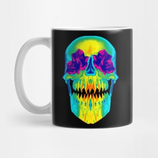 Monster Skull and Roses Mug